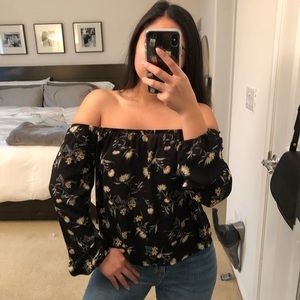 Floral Off-The-Shoulder Top